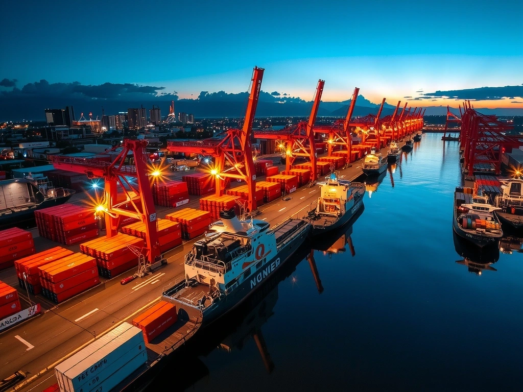 Logistics hub and shipping port analytics focus